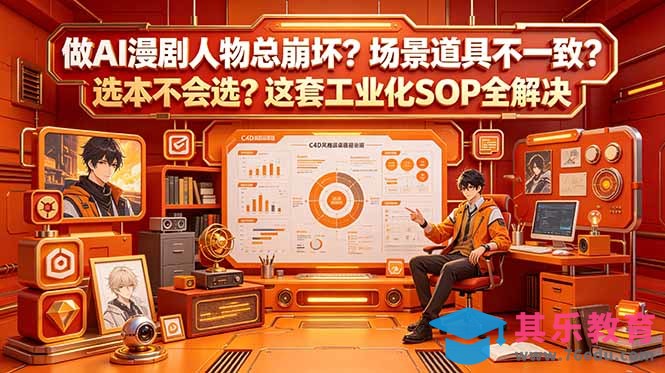 做AI漫剧人物总崩坏？场景道具不一致？选本不会选？这套工业化SOP全解决 (更新-第1张图片-我要自学网