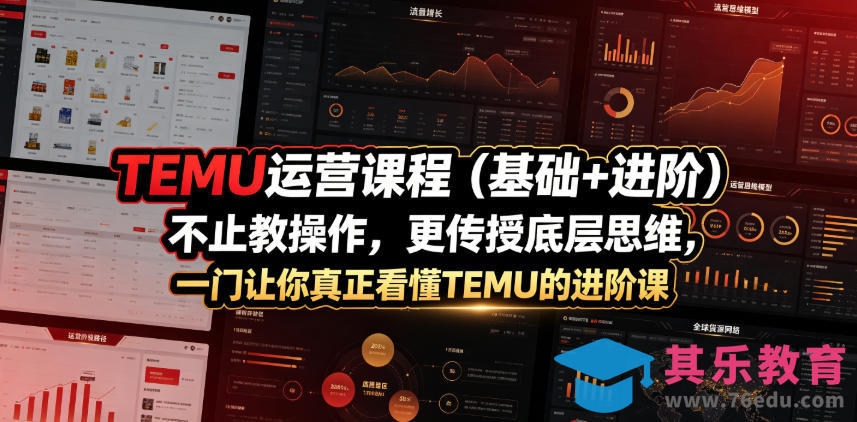 TEMU运营课程(基础+进阶)，不止教操作，更传授底层思维，一门让你真正看懂TEMU的进阶课-第1张图片-我要自学网