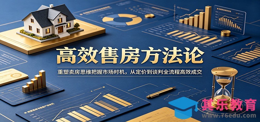高效售房方法论：重塑卖房思维把握市场时机，从定价到谈判全流程高效成交-第1张图片-我要自学网