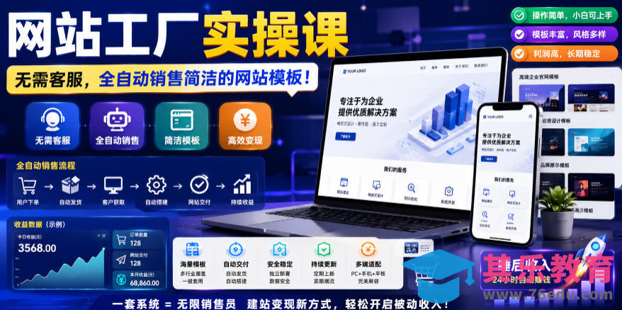 网站工厂实操课,无需客服,网站模板自动赚钱!【原创双语字幕】-第1张图片-我要自学网 网站工厂实操课,无需客服,网站模板自动赚钱!【原创双语字幕】-第1张图片-我要自学网