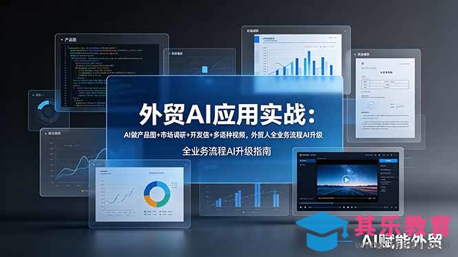 外贸AI应用实战：AI做产品图+市场调研+开发信+多语种视频，外贸人全业务流程AI升级-第1张图片-我要自学网