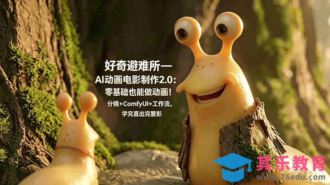 好奇避难所—AI动画电影制作2.0：零基础也能做动画！分镜+ComfyUI+工作流，学完直出完整影片-第1张图片-我要自学网