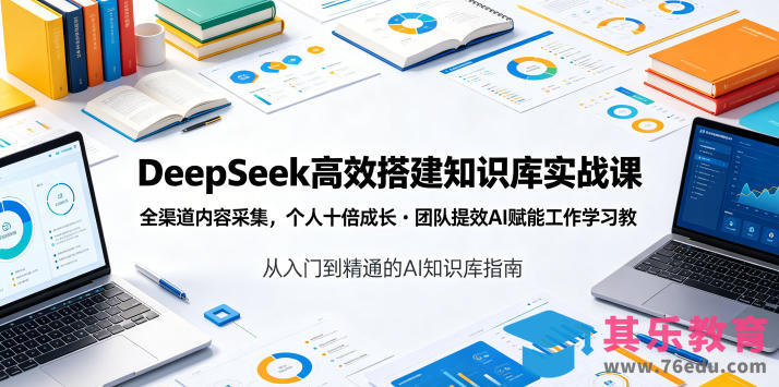 DeepSeek高效搭建知识库实战课,全渠道内容采集,个人十倍成长・团队提效,AI赋能工作学习-第1张图片-我要自学网 DeepSeek高效搭建知识库实战课,全渠道内容采集,个人十倍成长・团队提效,AI赋能工作学习-第1张图片-我要自学网