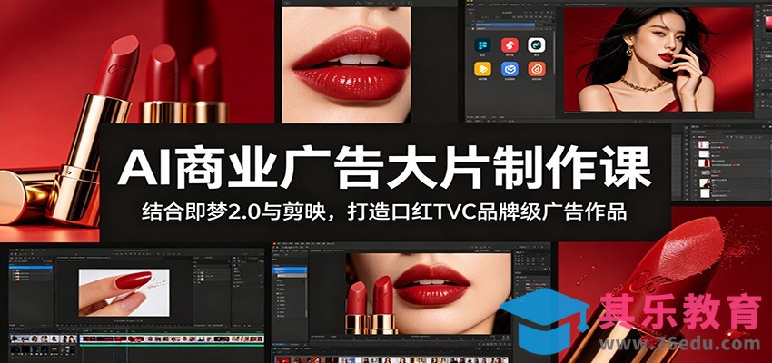AI商业广告大片制作课：结合即梦2.0与剪映，打造口红TVC品牌级广告作品-第1张图片-我要自学网