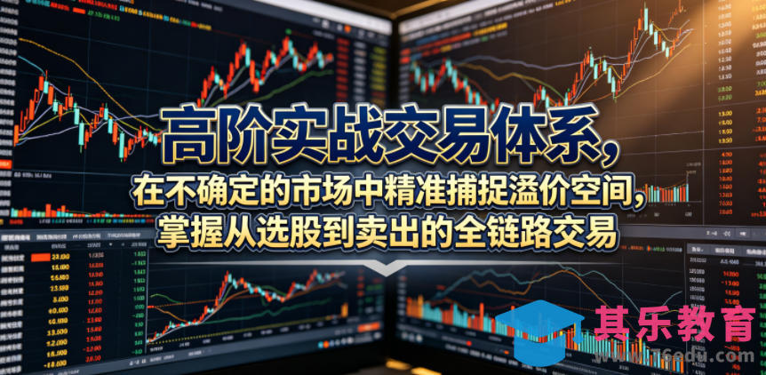 高阶实战交易体系，在不确定的市场中精准捕捉溢价空间，掌握从选股到卖出的全链路交易心法(更新6月)-第1张图片-我要自学网
