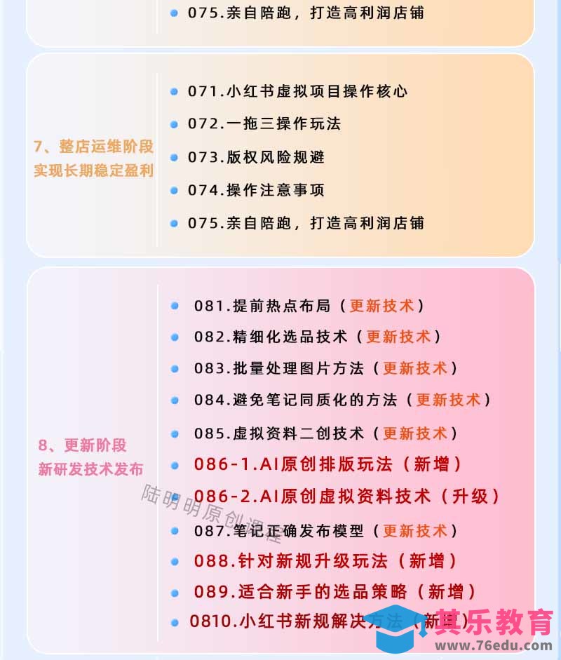 小红书虚拟项目特训班9.0，全面拥抱AI，批量产出原创PPT货源，单品/单店纯利润几万到几十W-第5张图片-我要自学网