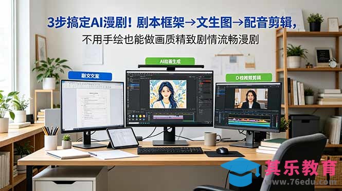 3步搞定AI漫剧!剧本框架→文生图→配音剪辑,不用手绘也能做画质精致剧情流畅漫剧-第1张图片-我要自学网 3步搞定AI漫剧!剧本框架→文生图→配音剪辑,不用手绘也能做画质精致剧情流畅漫剧-第1张图片-我要自学网