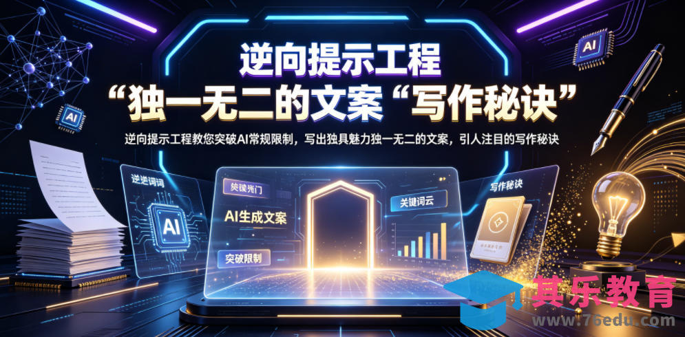 逆向提示工程教您突破AI常规限制,写出独具魅力独一无二的文案,引人注目的写作秘诀【原创双语字幕】-第1张图片-我要自学网 逆向提示工程教您突破AI常规限制,写出独具魅力独一无二的文案,引人注目的写作秘诀【原创双语字幕】-第1张图片-我要自学网