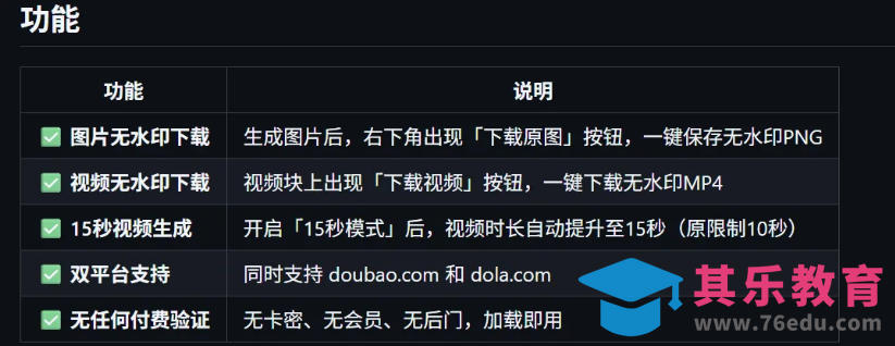 豆包生成15秒视频——浏览器插件，开源免费，纯净无验证，无需任何激活码-第3张图片-我要自学网