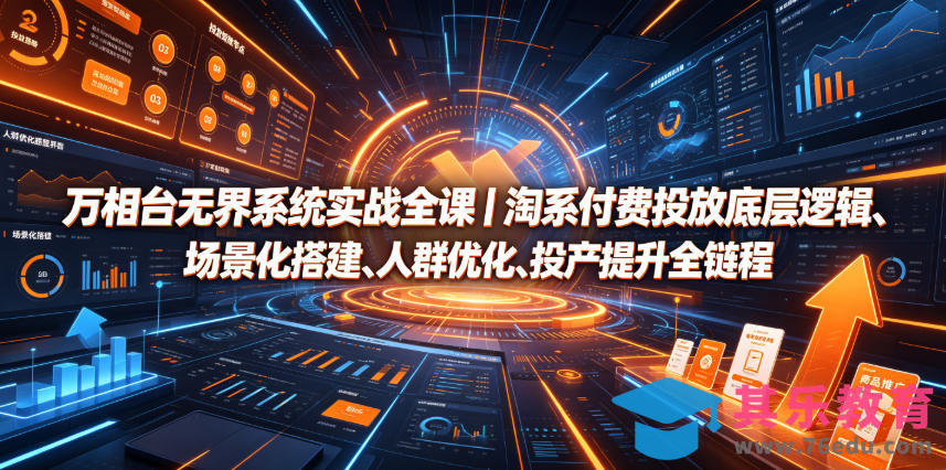 万相台无界系统实战全课|淘系付费投放底层逻辑、场景化搭建、人群优化、投产提升全链路运营教程-第1张图片-我要自学网 万相台无界系统实战全课|淘系付费投放底层逻辑、场景化搭建、人群优化、投产提升全链路运营教程-第1张图片-我要自学网