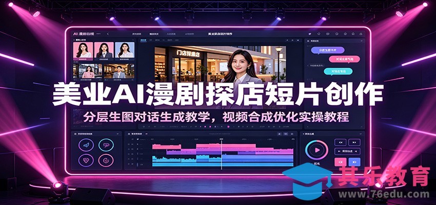 美业AI漫剧探店短片创作：分层生图对话生成教学，视频合成优化实操教程-第1张图片-我要自学网