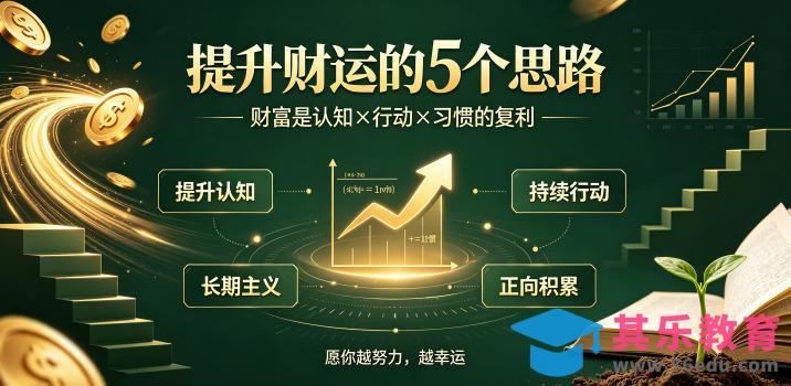 付费文章:提升财运的5个思路——财富是认知x行动x习惯的复利,愿你越努力,越幸运-第1张图片-我要自学网 付费文章:提升财运的5个思路——财富是认知x行动x习惯的复利,愿你越努力,越幸运-第1张图片-我要自学网